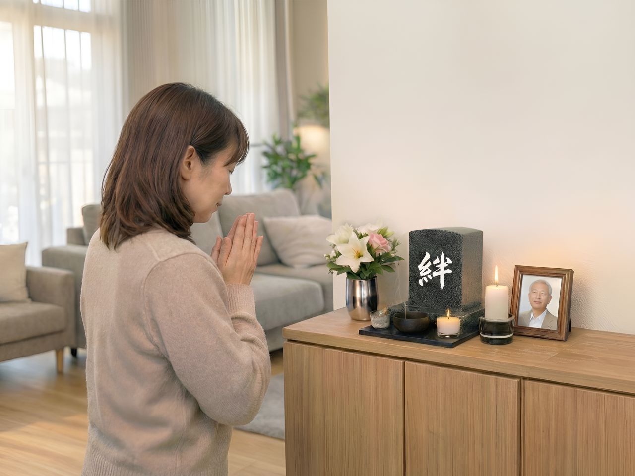 家墓 自宅での手元供養イメージ